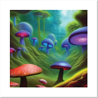 Mushroom Mystery Tour with Psilocybin… Posters and Art